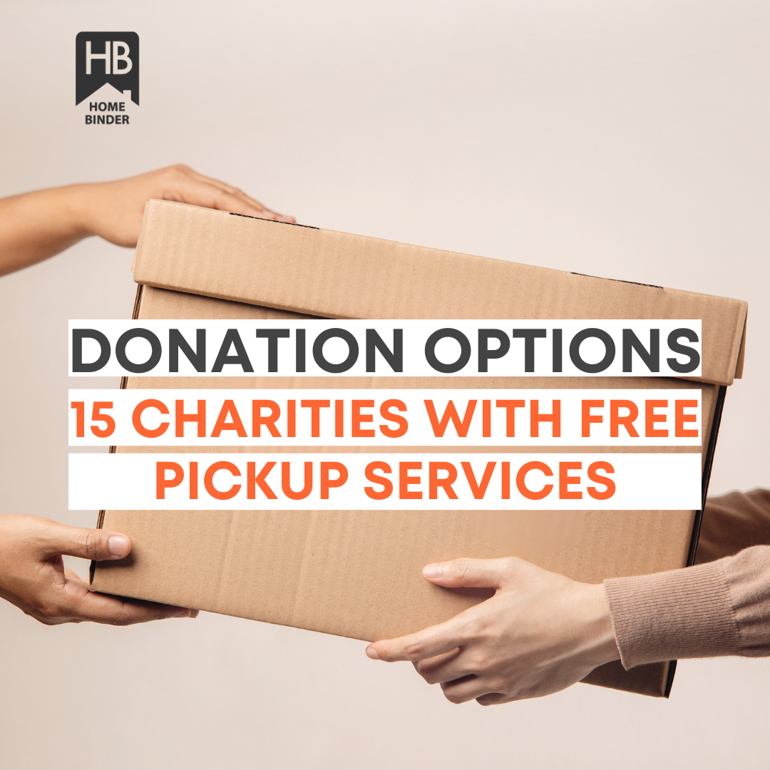 Donation Options: 15 Charities with Free Pickup Services